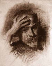 Копия картины "автопортрет" художника "борисов-мусатов виктор"