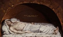 Копия картины "исус во гробе" художника "боровиковский владимир"