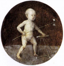 Копия картины "маленький христос с ходунками" художника "босх иероним"