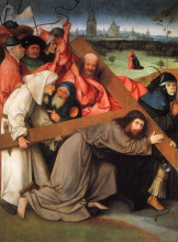 Репродукция картины "христос несущий крест" художника "босх иероним"