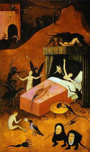 Копия картины "смерть блудницы" художника "босх иероним"