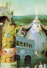 Репродукция картины "temptation of st. anthony (detail)" художника "босх иероним"