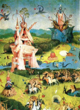 Репродукция картины "сад земных наслаждений (деталь)" художника "босх иероним"