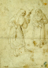 Копия картины "две ведьмы" художника "босх иероним"