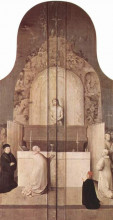 Копия картины "легенда о мессе святого григория" художника "босх иероним"