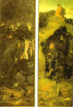 Копия картины "св. антоний, св. эгидий" художника "босх иероним"