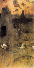 Копия картины "падение восставших ангелов" художника "босх иероним"