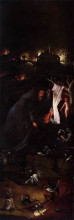 Репродукция картины "святые отшельники. триптих (левая панель)" художника "босх иероним"