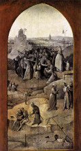Репродукция картины "триптих искушение св. антония" художника "босх иероним"