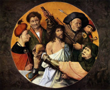 Репродукция картины "христос коронованный терновым венцом" художника "босх иероним"