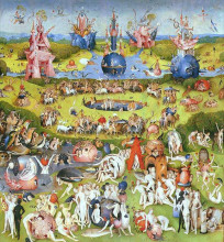 Репродукция картины "сад земных наслаждений (деталь)" художника "босх иероним"
