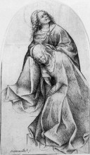 Картина "мария и иоанн у подножия креста" художника "босх иероним"