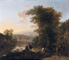 Картина "landscape with a draftsman" художника "бот ян"