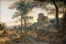 Копия картины "a mountain path" художника "бот ян"