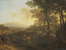 Копия картины "italian landscape with mule driver" художника "бот ян"
