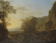 Копия картины "italian landscape with view of a harbor" художника "бот ян"