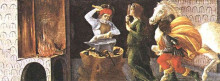 Репродукция картины "чудо св. элигия, панель алтаря св. марка" художника "ботичелли сандро"