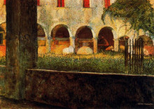 Копия картины "cloister of s. onofrio" художника "боччони умберто"