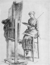 Картина "self-portrait" художника "бракемон мари"