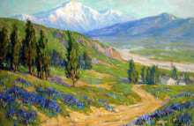 Репродукция картины "springtime, san gabriel valley" художника "браун бенджамин"
