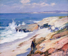 Репродукция картины "california coast" художника "браун морис"