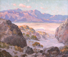 Репродукция картины "desert and mountains" художника "браун морис"