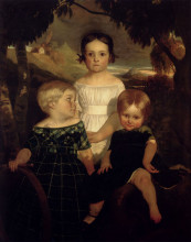 Репродукция картины "the bromley children" художника "браун форд мэдокс"