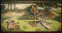 Репродукция картины "dalton collecting marsh fire gas" художника "браун форд мэдокс"