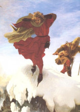 Репродукция картины "manfred on the jungfrau" художника "браун форд мэдокс"