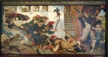 Репродукция картины "the expulsion of the danes from manchester" художника "браун форд мэдокс"