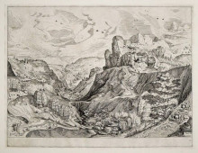Копия картины "альпийский пейзаж" художника "брейгель старший питер"
