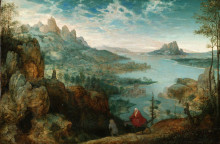 Копия картины "пейзаж с бегством в египет" художника "брейгель старший питер"