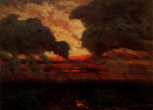 Картина "les corbeaux, soir d&#39;orage" художника "бретон жюль"