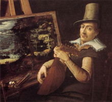 Репродукция картины "self-portrait" художника "бриль пауль"