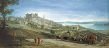 Репродукция картины "view of bracciano" художника "бриль пауль"
