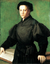 Копия картины "portrait of lorenzo lenzi" художника "бронзино аньоло"