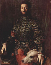 Картина "portrait of guidubaldo della rovere" художника "бронзино аньоло"