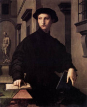 Репродукция картины "ugolino martelli" художника "бронзино аньоло"