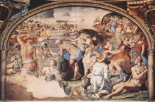 Репродукция картины "the israelites crossing the red sea" художника "бронзино аньоло"