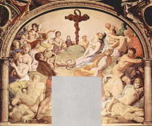 Репродукция картины "adoration of the cross with the brazen serpent" художника "бронзино аньоло"