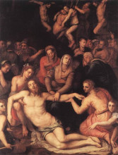 Картина "deposition from the cross" художника "бронзино аньоло"