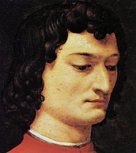 Копия картины "a portrait of giuliano di piero de&#39; medici" художника "бронзино аньоло"