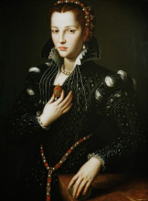 Копия картины "portrait of lucrezia de&#39; medici" художника "бронзино аньоло"