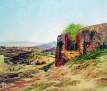Репродукция картины "landscape with ruins" художника "бронников фёдор"
