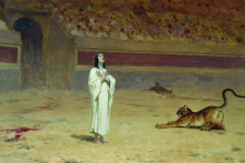Репродукция картины "martyr on a circus ring" художника "бронников фёдор"