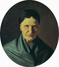 Репродукция картины "portrait of the artist&#39;s mother" художника "бронников фёдор"