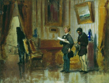 Картина "painters in the hall of a rich man" художника "бронников фёдор"
