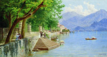 Копия картины "rest on the lake" художника "бронников фёдор"