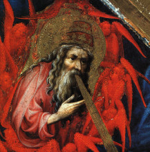 Репродукция картины "god the father (from altar of philip the bold)" художника "брудерлам мельхиор"