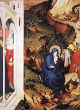 Картина "the flight into egypt (from altar of philip the bold)" художника "брудерлам мельхиор"